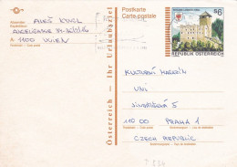 Autriche--1991--entier Carte Postale (schloss Landeck) De WIEN Pour PRAHA (Czech Republic) .... - Briefe U. Dokumente