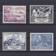 GILBERT & ELLICE 1949, SG #59-62, UPU, MH - Gilbert & Ellice Islands (...-1979)