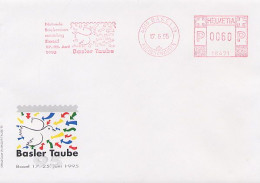 SVIZZERA - HELVETIA - BASEL 1995 - BASLER TAUBE - Exposition Nationale De Philatelie - Postage Meters