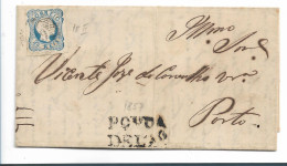 PORTUGAL  008 /  Mi.Nr. 10/I, Don PEDRO 1867 Nach Porto, Mit Inhalt - Cartas & Documentos