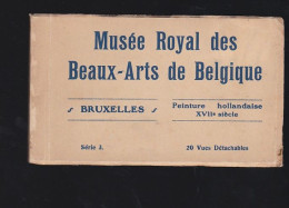 Belgique. Bruxelles Carnet De 20 CPA Sur Le Musée Royal Des Beaux Arts, Peinture Hollandaise Du XVII Eme Siècle - Musea