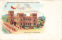 FRANCE - Paris - Exposition De 1900 - Pavillon D'Espagne - Colorisé - Carte Postale Ancienne - Expositions