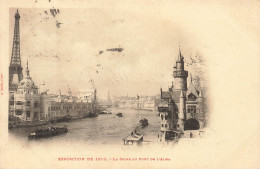 FRANCE - Paris - Exposition De 1900 - La Seine Au Pont De L'Alma - Carte Postale Ancienne - Expositions