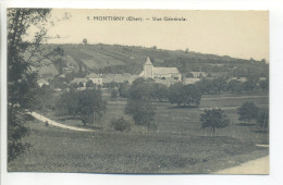 CPA 18 Cher - MONTIGNY - Vue Générale Du Bourg - La Guerche Sur L'Aubois