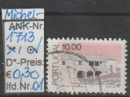 1987 - PORTUGAL - FM/DM "Traditionelle Architektur" 10,00 E Mehrf. - O Gestempelt - S.Scan (port 1713o 01-02) - Used Stamps