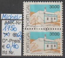 1988 - PORTUGAL - FM/DM "Traditionelle Architektur" 30,00 E Mehrf. - 2x O Gestempelt - S.Scan (port 1750o X2) - Gebraucht