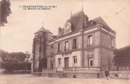 FRANCE - Chelles - Chartrettes - Vue Sur La Mairie Et L'Eglise - Carte Postale Ancienne - Chelles