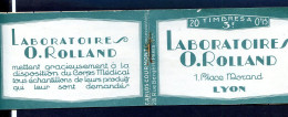 071123 CARNET SEMEUSEX20  PUB LABORATOIRES ROLLAND Coté 400€ - Anciens : 1906-1965