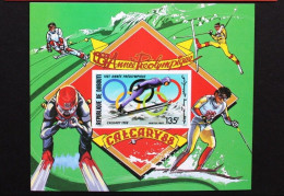 Olympische Spelen 1988 , Djibouti - Blok  Postfris - Hiver 1988: Calgary