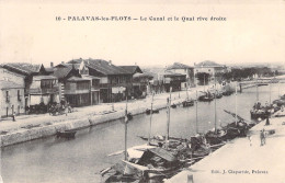 FRANCE - Palavas Les Flots - Le Canal Et Le Quai Rive Droite - Carte Postale Ancienne - Palavas Les Flots