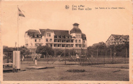 BELGIQUE - De Haan - Coq Sur Mer - Les Tennis Et Le Grand Hôtel - Carte Postale Ancienne - De Haan