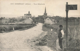 Domérat * Route Et Vue Générale Sur La Commune * Villageois - Sonstige & Ohne Zuordnung