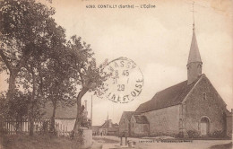 Contilly * La Place De L'église Du Village - Autres & Non Classés