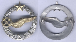 Insigne Du Brevet D'Elève Pilote Mécanicien De Ballon Dirigeable ( 46 Mm ) - Armée De L'air