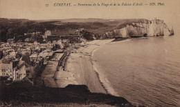 76254 01 05+16 - ETRETAT - PANORAMA DE LA PLAGE ET DE LA FALAISE D'AVAL - Etretat