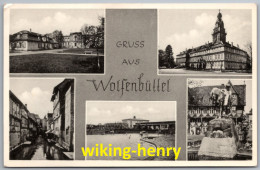 Wolfenbüttel - S/w Mehrbildkarte - Luftpost Mit Mehrfachfrankatur MeF - Wolfenbuettel