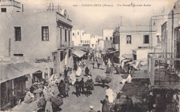MAROC - Casablanca - Un Grand Quartier Arabe - Animé - Carte Postale Ancienne - Casablanca