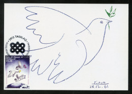 GREENLAND (2023) Carte Maximum Card - EUROPA Peace The Highest Value Of Humanity, Picasso, Dove, Colombe Paix - Maximumkarten (MC)