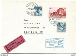 13 - 79  - Enveloppe Exprès "erste Schweiz. Helicopter Post 1948" - Altri & Non Classificati