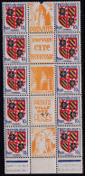 France Variétés  N°834 Bloc De 10 Avec Publicité "Provins" Qualité:** - Ungebraucht