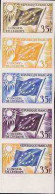 France Essais De Couleur Services N°20 35f Conseil De L'Europe Bande De 5 Essais Bdf Qualité:** - Autres & Non Classés