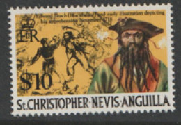 St Christopher Nevis And Anguilla  1973  SG 280  $10 Unmounted Mint - San Cristóbal Y Nieves - Anguilla (...-1980)