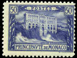 Monaco  N°58b  50c Bleu-vert (signé Calves) Qualité:** - Altri & Non Classificati