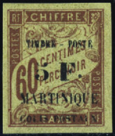 Martinique  N°60 5F Sur 60c Brun Qualité:* - Andere & Zonder Classificatie