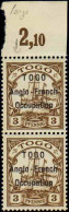 Togo  N°30c  TOGO Lettres Espacées Tenant à Normal Qualité:** - Autres & Non Classés