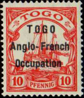 Togo  N°34 10 Pfennig  Rouge Qualité:** - Otros & Sin Clasificación