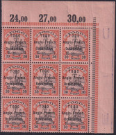 Togo  N°37 30 Pfennig  Rouge Et Noir Sur Saumon Bloc De 9 Cdf(1 Ex 37b) Qualité:** - Sonstige & Ohne Zuordnung