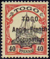 Togo  N°38 40 Pfennig  Carmin Et Noir Qualité:** - Altri & Non Classificati