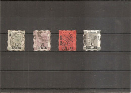 Hong-Kong  ( Lot De 4 Timbres Différents Oblitérés Avec Surcharge ) - Usados