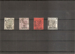 Hong-Kong  ( Lot De 4 Timbres Différents Oblitérés Avec Surcharge ) - Used Stamps