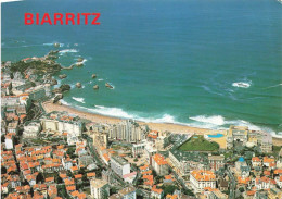 FRANCE - Biarritz - Vue Aérienne - L'hôtel Du Palais - La Grande Plage - Colorisé - Carte Postale - Biarritz