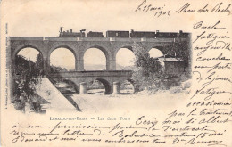 FRANCE - Lamalou Les Bains - Les Deux Ponts - Train A Vapeur Sur Le Pont - Herault - Carte Postale Ancienne - Lamalou Les Bains