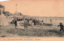 FRANCE - Les Sables-D'Olonne - Scènes De Plage - Animé - Carte Postale Ancienne - Sables D'Olonne