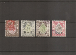 Hong-Kong  ( Lot De 4 Timbres Fiscaux-postaux Différents Oblitérés  ) - Stempelmarke Als Postmarke Verwendet