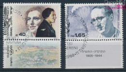 Israel 1103-1104 Mit Tab (kompl.Ausg.) Gestempelt 1988 Widerstandskämpfer (10253533 - Used Stamps (with Tabs)