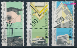 Israel 1156y II,1174II-1175II Mit Tab (kompl.Ausg.) Gestempelt 1990 Architektur (10253508 - Used Stamps (with Tabs)