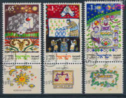 Israel 1198-1200 Mit Tab (kompl.Ausg.) Gestempelt 1991 Festtage (10253486 - Used Stamps (with Tabs)