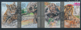 Israel 1240-1243 Mit Tab (kompl.Ausg.) Viererstreifen Gestempelt 1992 Tiere Im Zoo (10253457 - Gebraucht (mit Tabs)