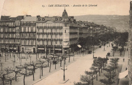 ESPAGNE - San Sebastian - Avenida De La Libertad - Carte Postale Ancienne - Guipúzcoa (San Sebastián)