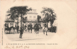 BELGIQUE - Spa - S.M La Reine Et S.A.R La Princesse Clémentine - Palais De Spa - Carte Postale Ancienne - Spa
