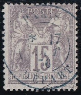 France N°66 - Oblitéré CàD Bleu Paris/Départ - TB - 1876-1878 Sage (Typ I)