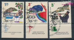 Israel 1435-1437 Mit Tab (kompl.Ausg.) Gestempelt 1997 Musik Und Tanz (10253356 - Used Stamps (with Tabs)