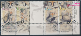 Israel 1555-1558 Mit Tab (kompl.Ausg.) Fünferstreifen Gestempelt 2000 Afghanfuchs (10253300 - Used Stamps (with Tabs)