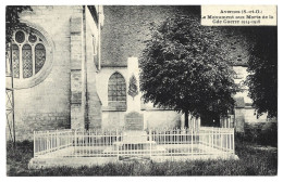 95 Avernes -  Le Monument Aux Morts  De La Guerre 1914 - 1918 - Avernes