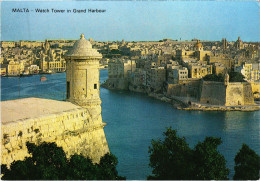 CPM AK Watch Tower In Grand Harbour MALTA (1260864) - Malte