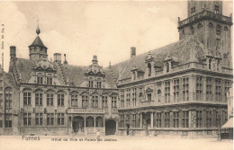 BELGIQUE - Furnes - Hôtel De Ville Et Palais De Justice - Carte Postale Ancienne - Autres & Non Classés